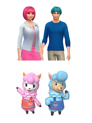 Illustration for article titled Animal Crossing Characters, Humanized in Sims 4